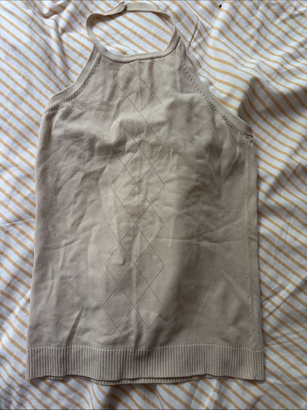 Halter top beige